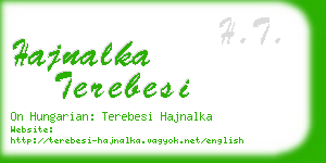 hajnalka terebesi business card